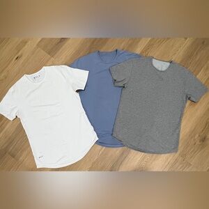BYLT Basics- Men's White, Blue, and Gray T-Shirt